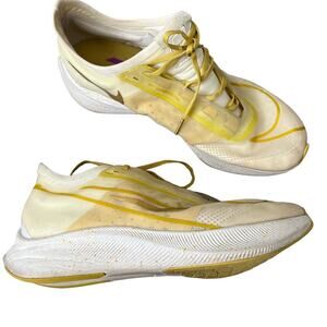 Nike yellow gold zoom running shoes size 10